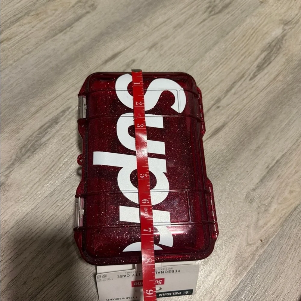 Supreme Red Glitter Storage Box
